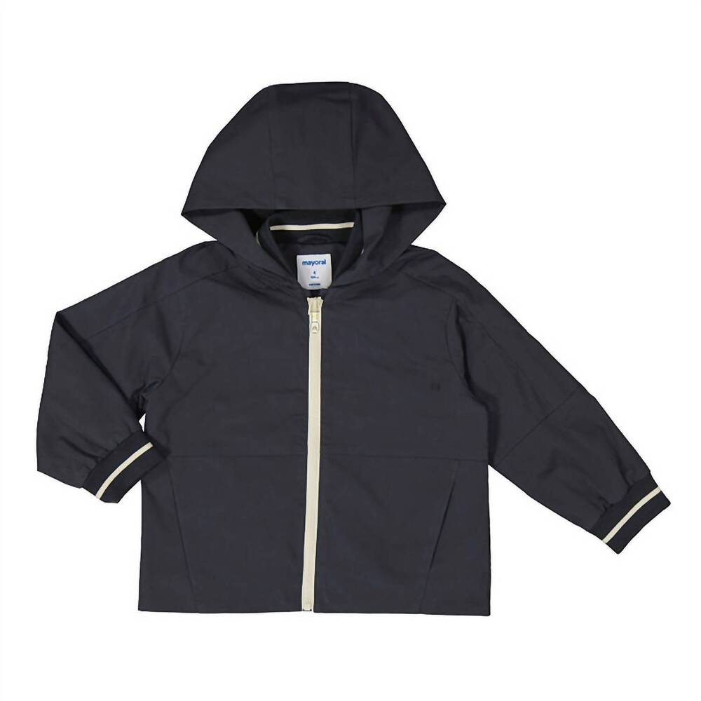 NEW MAYORAL boys' lightweight windbreaker in asphalt